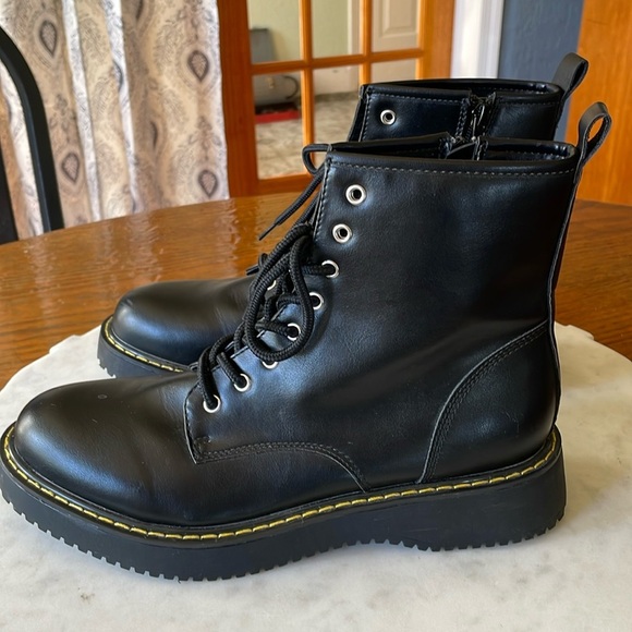 Madden NYC Shoes - Madden NYC Moto Boots Black Lace up/Zipped Size 9.5 NWOT